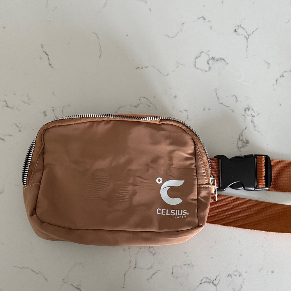 Celsius energy drink belt bag